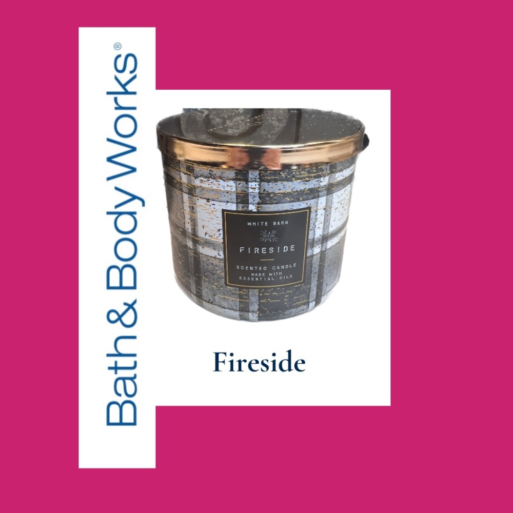 RETIRED Bath & Body Works Fireside 3-wick candle | NWT